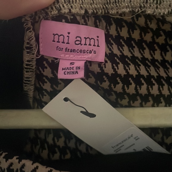 NEW Houndstooth Long Sleeve Minidress - Picture 5 of 5